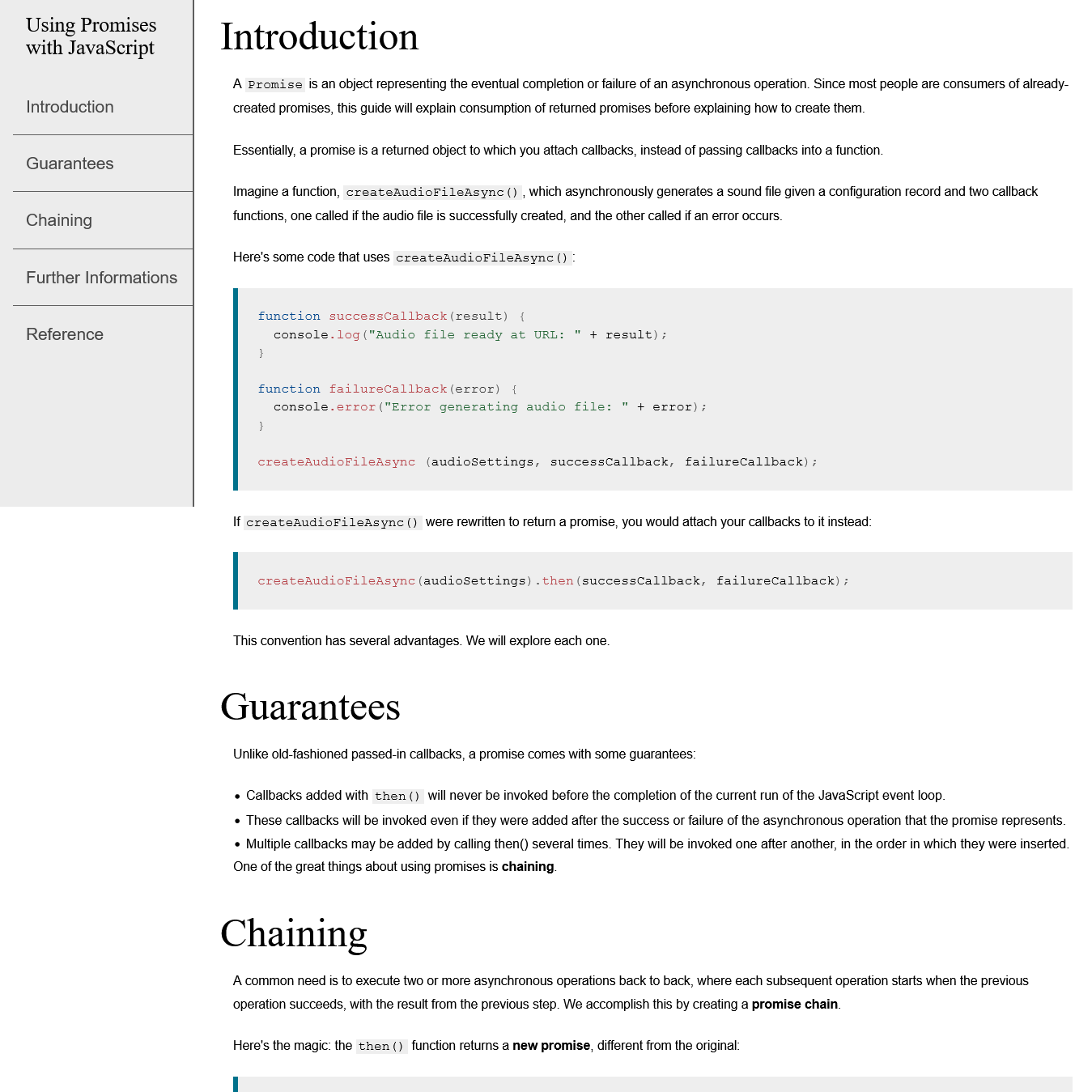 Technical Documentation Page